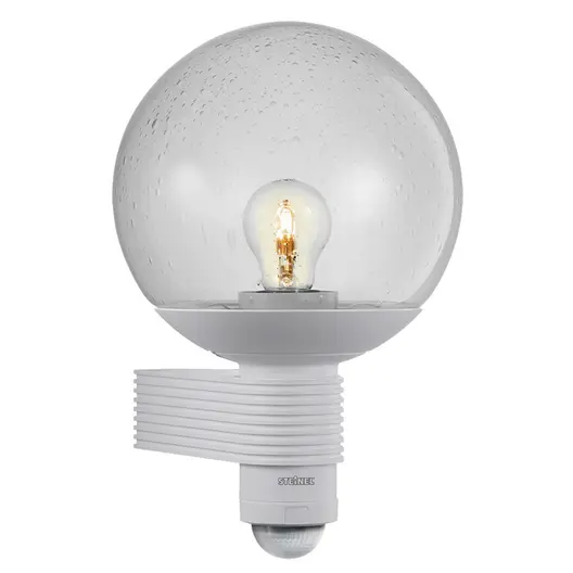Фасадна лампа със сензор Steinel  60 W, E27, бяла, 230 V, L 400 S WS