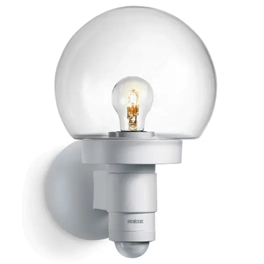 Фасадна лампа със сензор Steinel  60 W, E27, бяла, 230 V, L 115 S