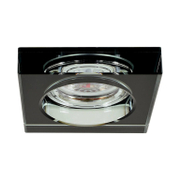 Тяло за луничка Vivalux стационарно за вграждане  12 V, Gx5.3, 90х90х35 мм, черно, Crystal - product - 071 VIV 158