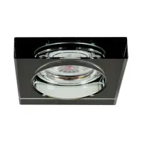 Тяло за луничка Vivalux стационарно за вграждане  12 V, Gx5.3, 90х90х35 мм, черно, Crystal
