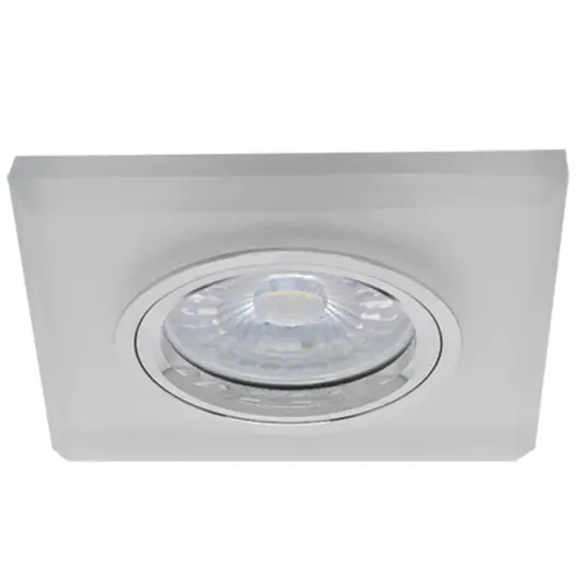 Тяло за луничка Vivalux стационарно за вграждане  12 V, Gx5.3, 90х90х20 мм, мат, SL401 FRS