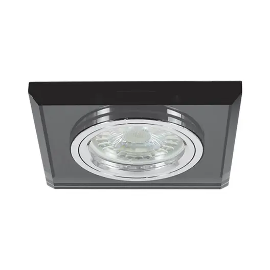 Тяло за луничка Vivalux стационарно за вграждане  12 V, Gx5.3, 90х90х25 мм, черно, Grace SL