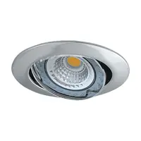 Тяло за луничка Vivalux подвижно за вграждане  12 V, Gx5.3, ф 83х20 мм, матиран перлен хром, Oslo SL515