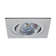 Тяло за луничка Vivalux подвижно за вграждане  12 V, Gx5.3, 92х92х22 мм, сив екструдиран алуминий, Style SL - product - 071 VIV 171