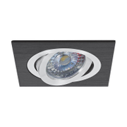 Тяло за луничка Vivalux подвижно за вграждане  12 V, Gx5.3, 92х92х22 мм, черен екструдиран алуминий, Style SL - product - 071 VIV 172