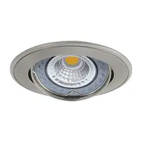 Тяло за луничка Vivalux подвижно за вграждане  12 V, Gx5.3, ф 81х23 мм, сатениран никел/никел, Rila SL515