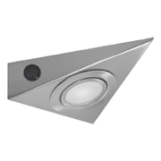 Тяло за луничка Vivalux стационарно за външен монтаж на мебели  12 V, G4, 130х128х40 мм, матиран хром, Prizma FLV - product - 071 VIV 211