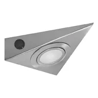 Тяло за луничка Vivalux стационарно за външен монтаж на мебели  12 V, G4, 130х128х40 мм, матиран хром, Prizma FLV
