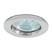 Тяло за луничка Vivalux стационарно за вграждане  12 V, Gx5.3, ф 72х24 мм, хром, Ring SL514