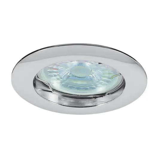 Тяло за луничка Vivalux стационарно за вграждане  12 V, Gx5.3, ф 72х24 мм, хром, Ring SL514