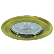 Тяло за луничка Vivalux стационарно за вграждане  12 V, Gx5.3, ф 82х32 мм, матиран месинг, Picco SL214 - product - 071 VIV 678