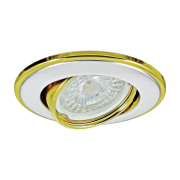 Тяло за луничка Vivalux подвижно за вграждане  12 V, Gx5.3, ф 92х29 мм, перлено сиво/злато, Blake SL315 - product - 071 VIV 866