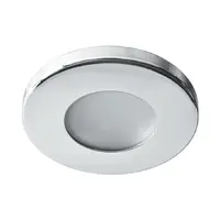 Тяло за луничка Vivalux стационарно за вграждане влагозащитено  12 V, Gx5.3, ф 86х36 мм, хром, ADA SL100