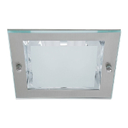 Тяло за луничка Vivalux стационарно за вграждане  230 V, E27, 210х210х82 мм, матиран никел, DOCS - product - 071 VIV 971