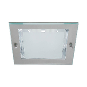 Тяло за луничка Vivalux стационарно за вграждане  230 V, E27, 165х165х82 мм, матиран никел, DOCS - product - 071 VIV 972