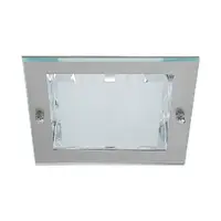 Тяло за луничка Vivalux стационарно за вграждане  230 V, E27, 165х165х82 мм, матиран никел, DOCS