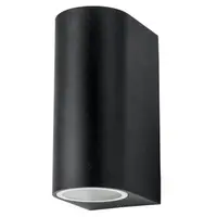 Лампа Vivalux фасадна  2x35 W, GU10, черна, 230 V, PORTO/R 2 X GU10 BK IP44