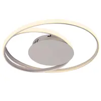 LED лампа Vivalux интериорна за открит монтаж  38 W, ф 440х130 мм, 4000 K, 230 V, сив/сатениран никел, Odeon LED