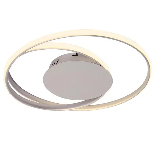 LED лампа Vivalux интериорна за открит монтаж  38 W, ф 440х130 мм, 4000 K, 230 V, сив/сатениран никел, Odeon LED