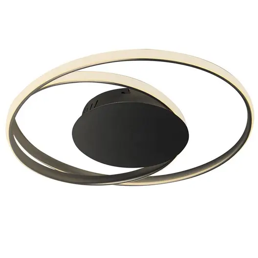 LED лампа Vivalux интериорна за открит монтаж  38 W, ф 440х130 мм, 4000 K, 230 V, черен/сатениран никел, Odeon LED