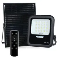 LED прожектор Vivalux със соларен панел  50 W, 6400 K, черен, Hector Solar LED