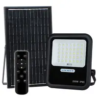 LED прожектор Vivalux със соларен панел  200 W, 6400 K, черен, Hector Solar LED