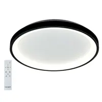 LED плафониера Vivalux интериорна  60 W, ф 400х60 мм, 3000/4000/6000 K, 230 V, черен, Alexa-C