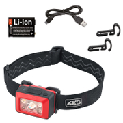 LED фенер 4K5 челник  3.7 V, 1 Ah, Li-Ion, 100/200/550 lm, 65 IP, WP 550 - product - 071 VVI1280