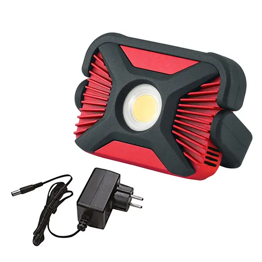 LED прожектор 4K5 акумулаторен със стойка  с вградена батерия и зарядно, 7.2 V, 6 Ah, 4500 K, HD 2000