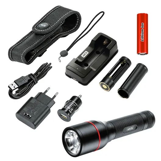LED фенер 4K5 ръчен влагозащитен  3.7 V, 1000 lm, X8 IP, PL 1000