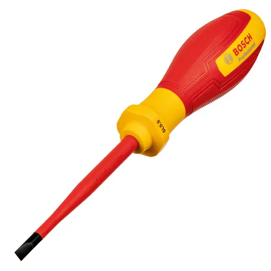 Отвертка с прав шлиц Bosch 1000V VDE  SB 1x5.5x100 мм
