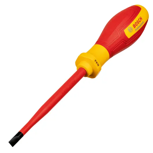 Отвертка с прав шлиц Bosch 1000V VDE  SB 1.2x6.5x125 мм