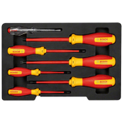 Отвертка Bosch комплект електротехнически 1000V VDE TX и фазомер 7 бр. - product - 072 BSH 840