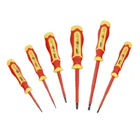 Комплект електротехнически отвертки Fervi SB/PH  6 бр., CI80/006