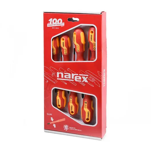 Комплект електротехнически отвертки Narex Bystrice SB/PH/PZ  7 бр., 8551 02