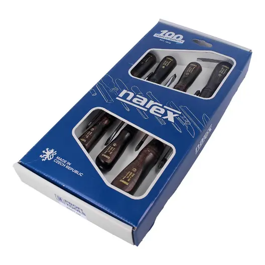 Комплект отвертки Narex Bystrice PH/PZ/SB  7 бр., 8581