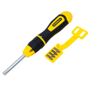 Отвертка Stanley със сменяеми накрайници магнитна, с тресчотка комплект 10 бр., 0-68-010 - product - 072 STY 224