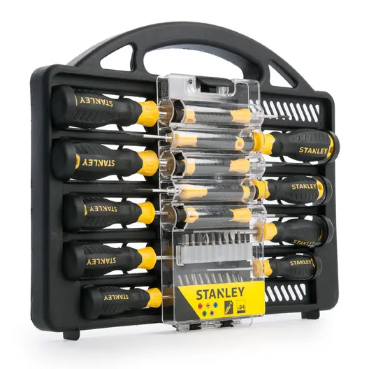 Комплект отвертки Stanley PH/PZ/SB/TX  34 бр., STHT0-62141