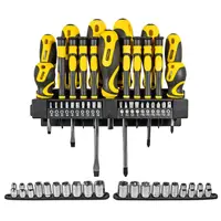 Комплект отвертки и накрайници Stanley с вложки  57 бр., STHT0-62143
