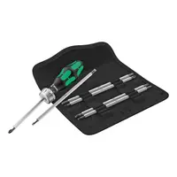 Отвертка-държач с двустранни накрайници Wera  7 бр., Kraftform Kompakt Vario RA SB