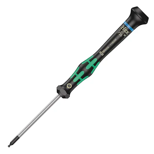 Отвертка външен шестостен-сфера Wera  SW 1/16"x60x3 мм, Kraftform Micro 2052