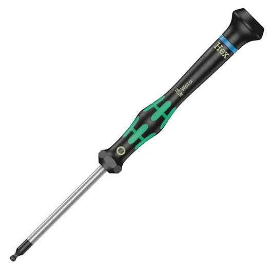 Отвертка външен шестостен-сфера Wera  SW 5/64"x60x3 мм, Kraftform Micro 2052