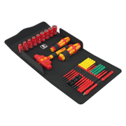 Отвертка Wera комплект електротехнически 1000V VDE SB/PH/PZ/TX и вложки 25 бр., Kraftform Kompakt VDE 24 Allrounder Set 1 - product - 072 WRA 857