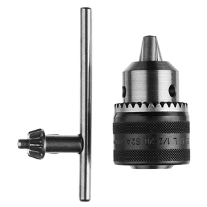 Патронник Bosch с ключ на резба за бормашина 1/2", 20 UNF, 1-13 мм, метал