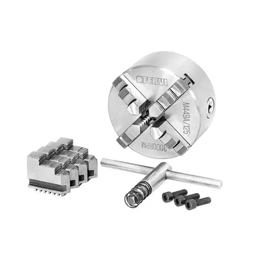 Универсал Fervi за струг с четири челюсти ф 125х30 мм, M449A/100