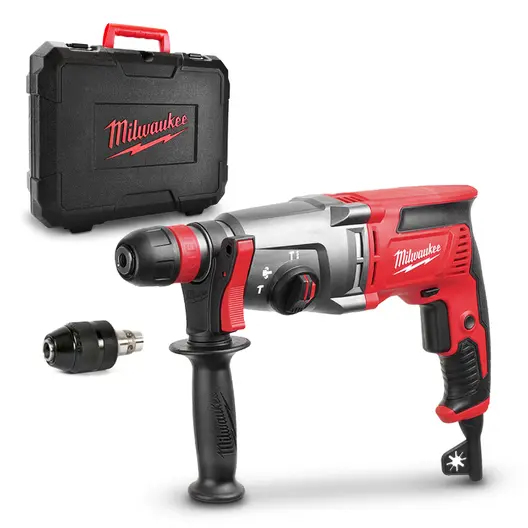 Електрически перфоратор Milwaukee  SDS-plus, 800 W, 2.4 J, 0-4500 уд./мин, PH 26 TХ