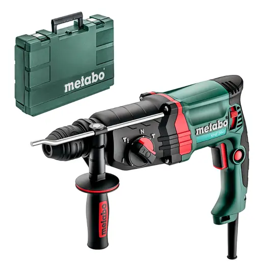 Електрически перфоратор Metabo  SDS-plus, 800 W, 2.4 J, 4800 уд./мин, KHE 2445