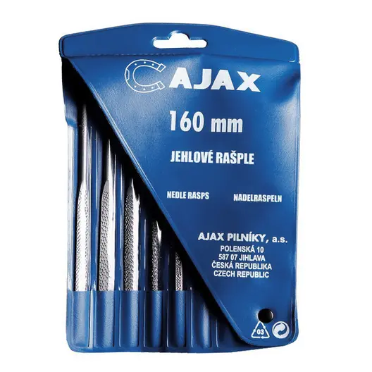 Комплект рашпили Ajax  6 бр., Cut2 полуфина, 160 мм, 160/3