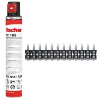Гвоздеи за такер Fischer с флакон газ  за бетон, 3x32 мм, гладки, поцинкована стомана, 1008 бр., DFNH 32