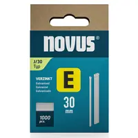 Гвоздеи за такер Novus с наклон 0°  тип J, 1.2x30 мм, стомана, 1000 бр.